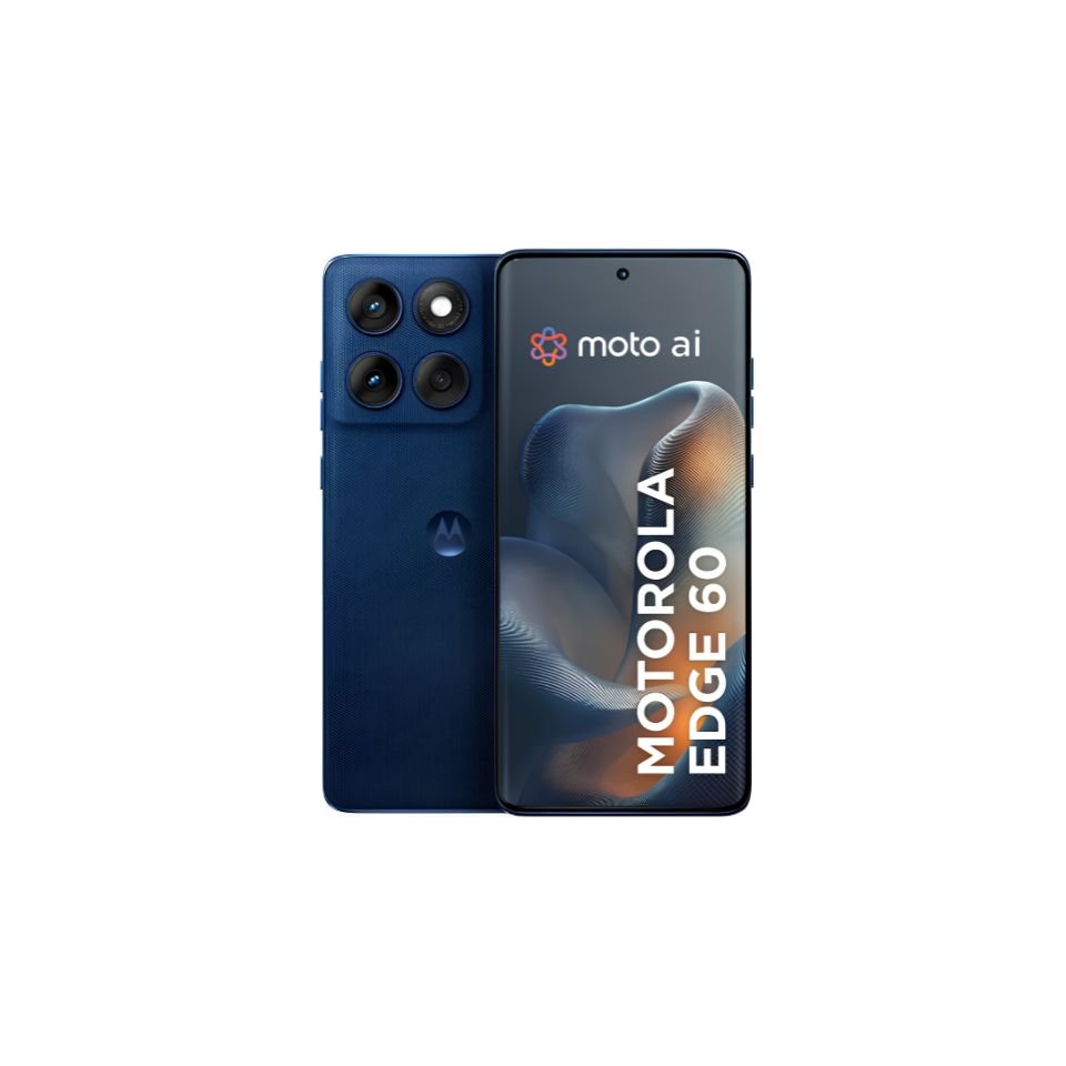 Smartphone Motorola Edge 60 5g - 512gb 12gb Ram+12gb Ram Boost, Tela Quad-curve Moto Ai 50mp Sony Camera Ultrarresistencia Militar Ip68 + Ip69 - Azul Marinho