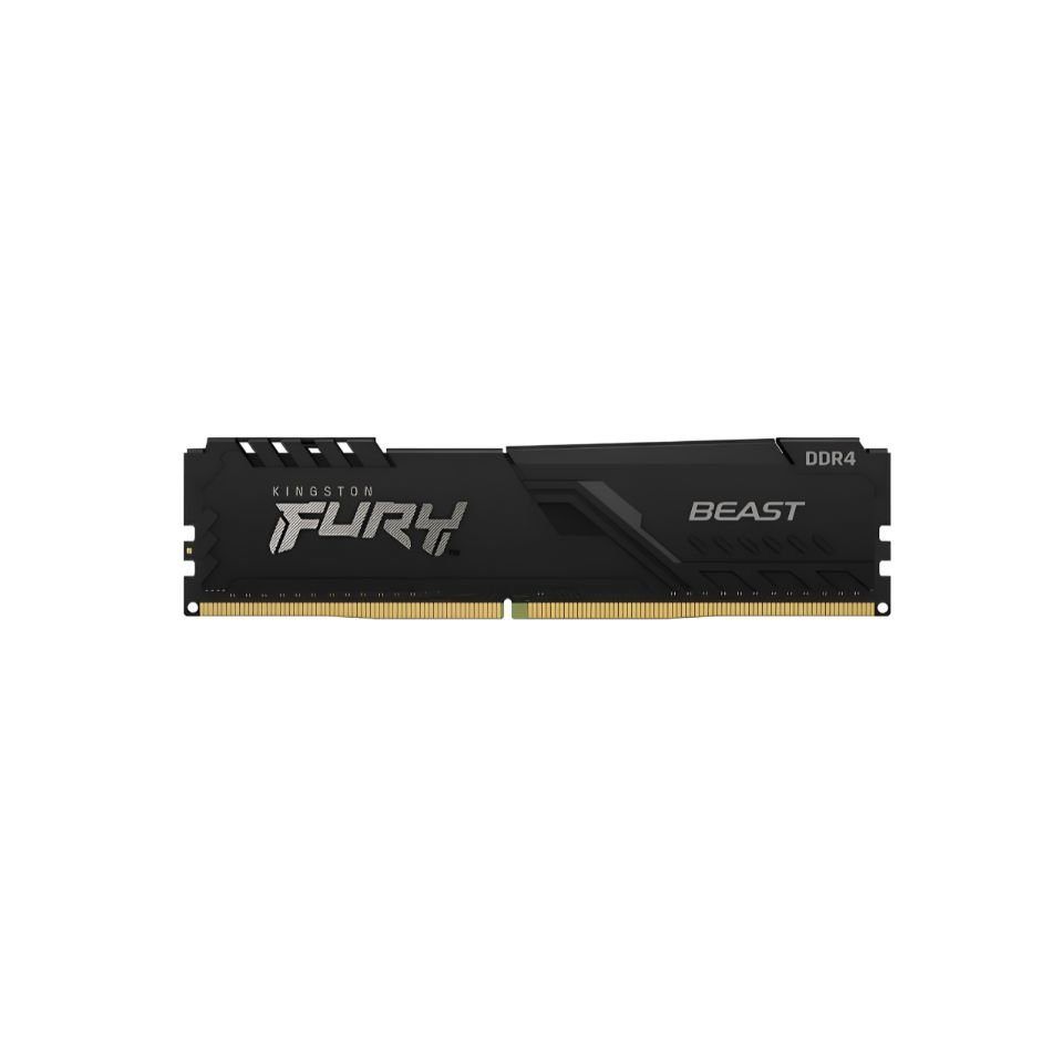 Memória RAM Kingston Fury Beast, 8GB, 3200MHz, DDR4, CL16, Preto - KF432C16BB/8
